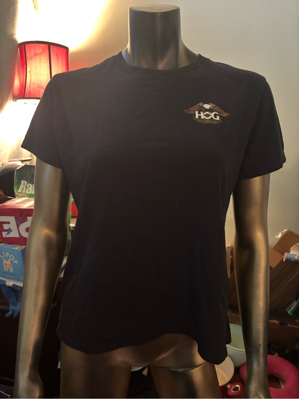 Women's “hog” Harley Davidson Black Logo Tee